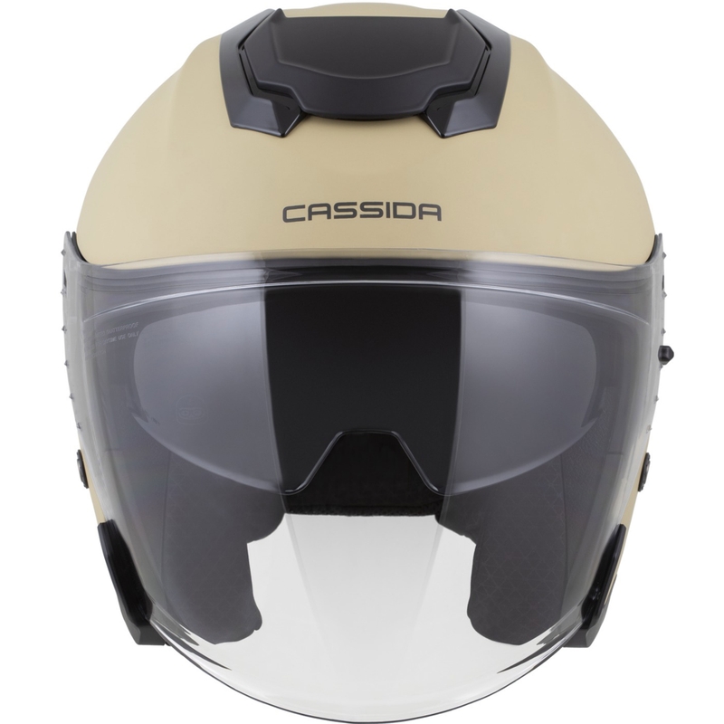 "Cassida Jet Tech 2.0 RoTo" atviras motociklininko šalmas matinis smėlio-juodai pilkas