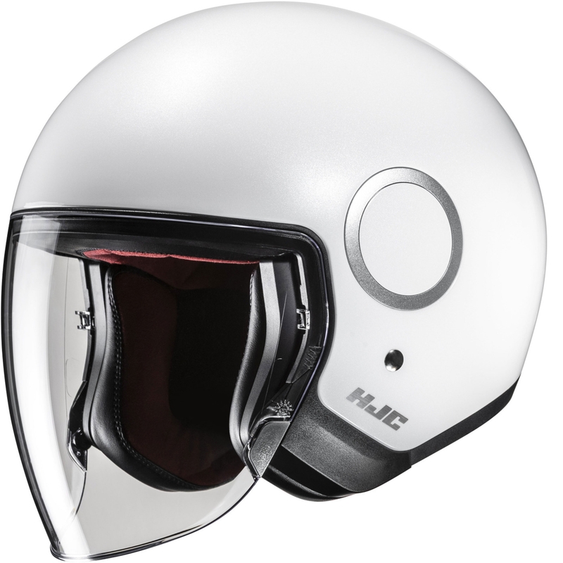 Atviras motociklininko šalmas HJC RPHA 40 Solid pearl white