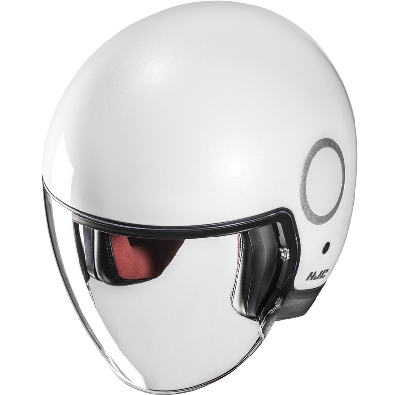 Atviras motociklininko šalmas HJC RPHA 40 Solid pearl white
