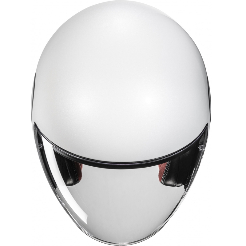 Atviras motociklininko šalmas HJC RPHA 40 Solid pearl white