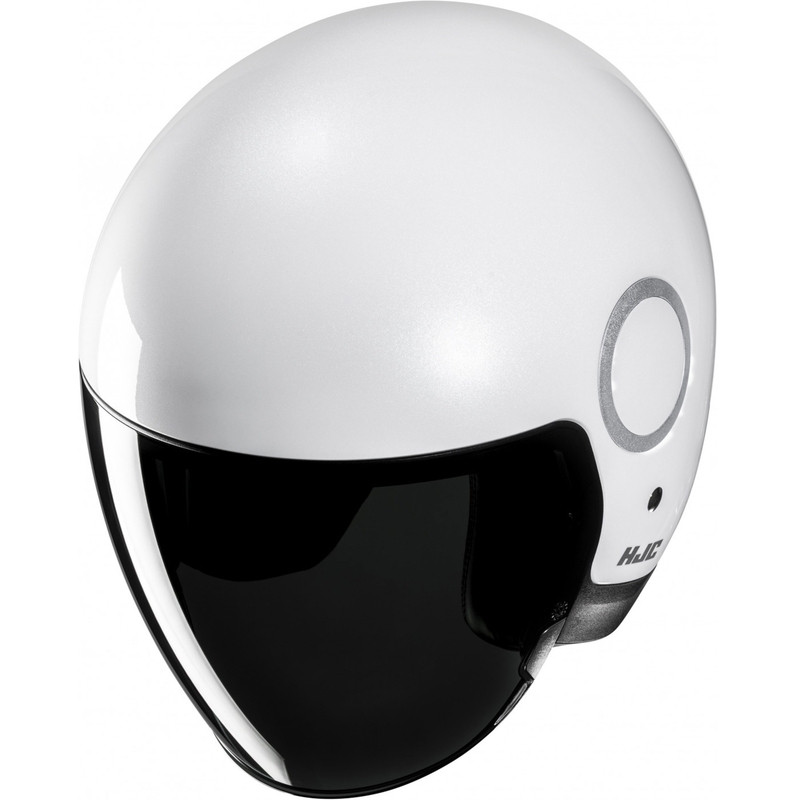 Atviras motociklininko šalmas HJC RPHA 40 Solid pearl white