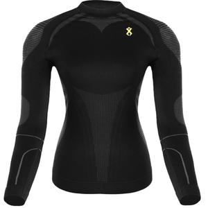 Moteriški funkciniai marškinėliai „Rilax Mia“, juodi – ilgomis rankovėmis