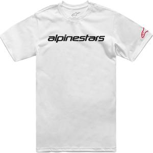 Marškinėliai Alpinestars Linear Wordmark 2.0 CSF balta-raudona-juoda