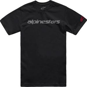 Marškinėliai Alpinestars Linear Wordmark 2.0 CSF black-grey-red