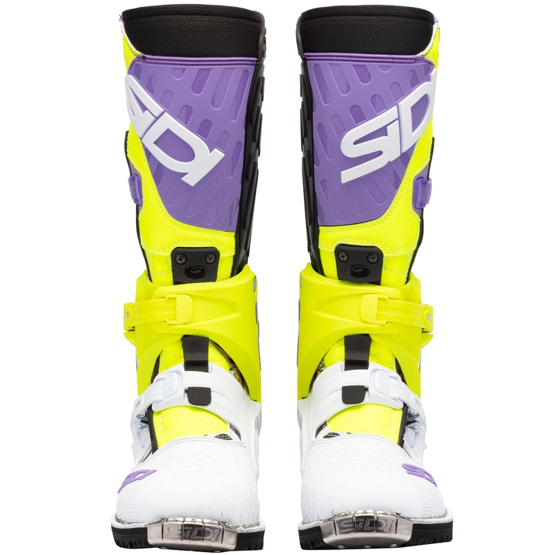 Motociklininko batai SiDi Crossair HD End BB002 violetinė-geltona-balta