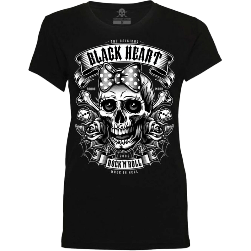 Moteriški marškinėliai Black Heart Miss Murder black