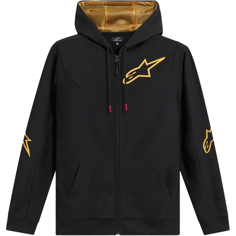 Alpinestars Sessions 3 Hoodie juoda ir auksinė