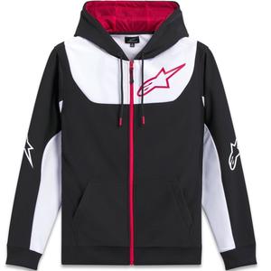 Alpinestars Sessions 3 Hoodie juoda, balta ir raudona