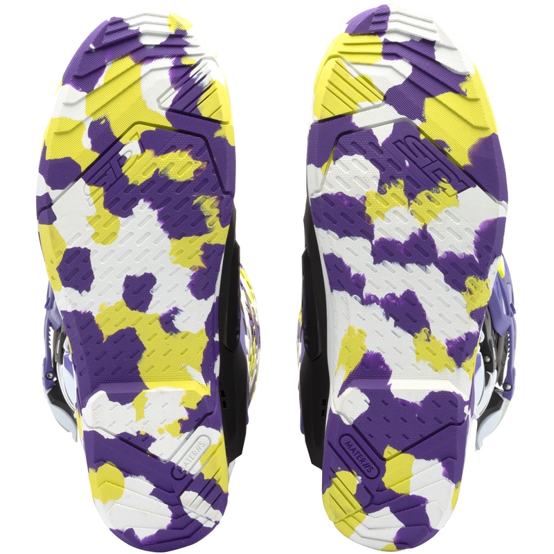 "SiDi Crossair X" motociklininko batai juodos ir violetinės spalvos
