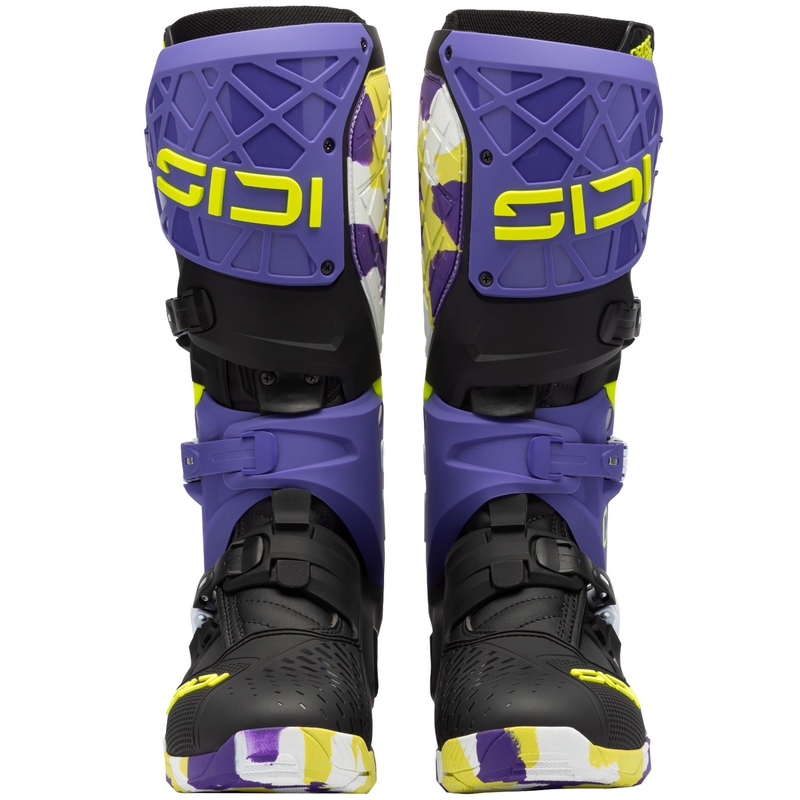 "SiDi Crossair X" motociklininko batai juodos ir violetinės spalvos