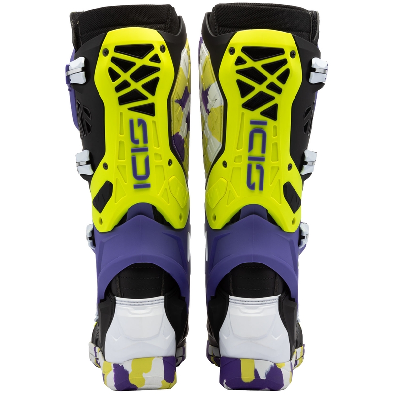 "SiDi Crossair X" motociklininko batai juodos ir violetinės spalvos