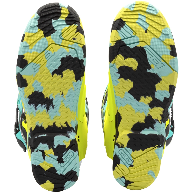 SiDi Crossair X mint-fluo geltonos spalvos motociklininko batai
