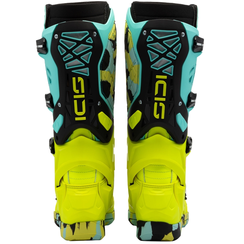 SiDi Crossair X mint-fluo geltonos spalvos motociklininko batai