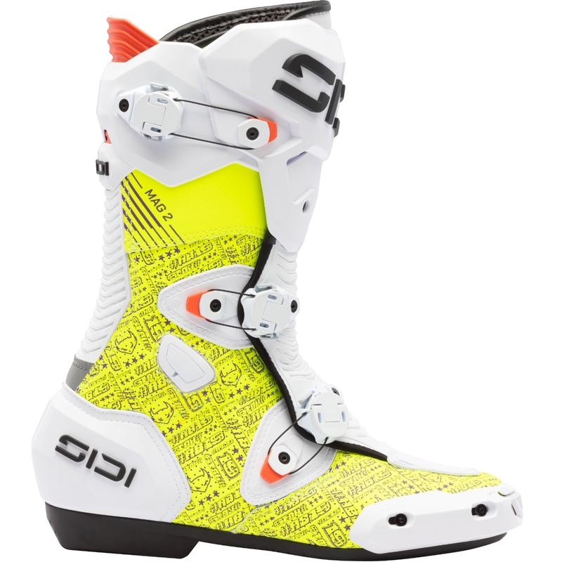 Motociklininko batai SiDi MAG 2 Air BTA001 baltai geltoni