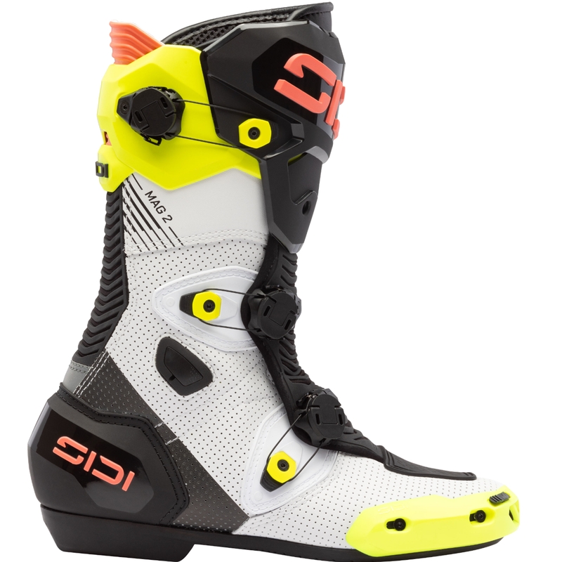 Motociklininko batai SiDi MAG 2 Air fluo yellow-fluo coral