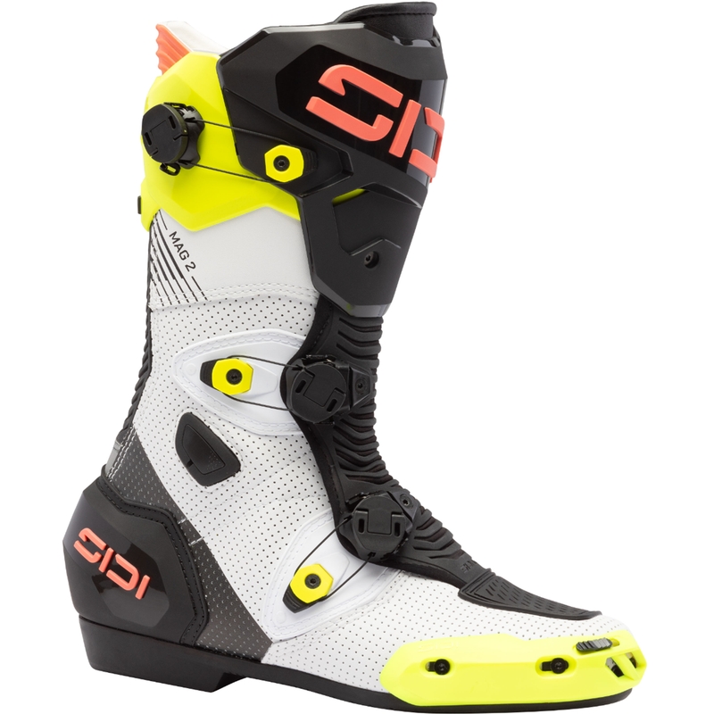 Motociklininko batai SiDi MAG 2 Air fluo yellow-fluo coral