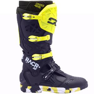 Motociklininko batai SiDi Crossair X RACR002 fluo yellow-black
