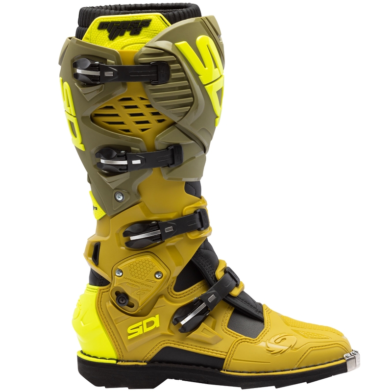 SiDi Crossfire 3 motociklininko batai alyvuogių žalia-fluo geltona