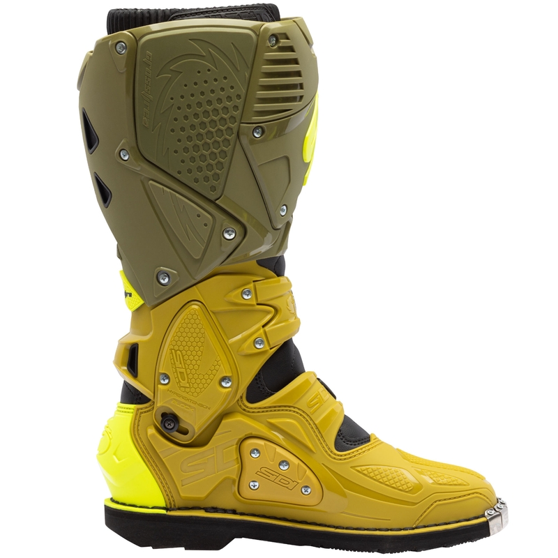 SiDi Crossfire 3 motociklininko batai alyvuogių žalia-fluo geltona