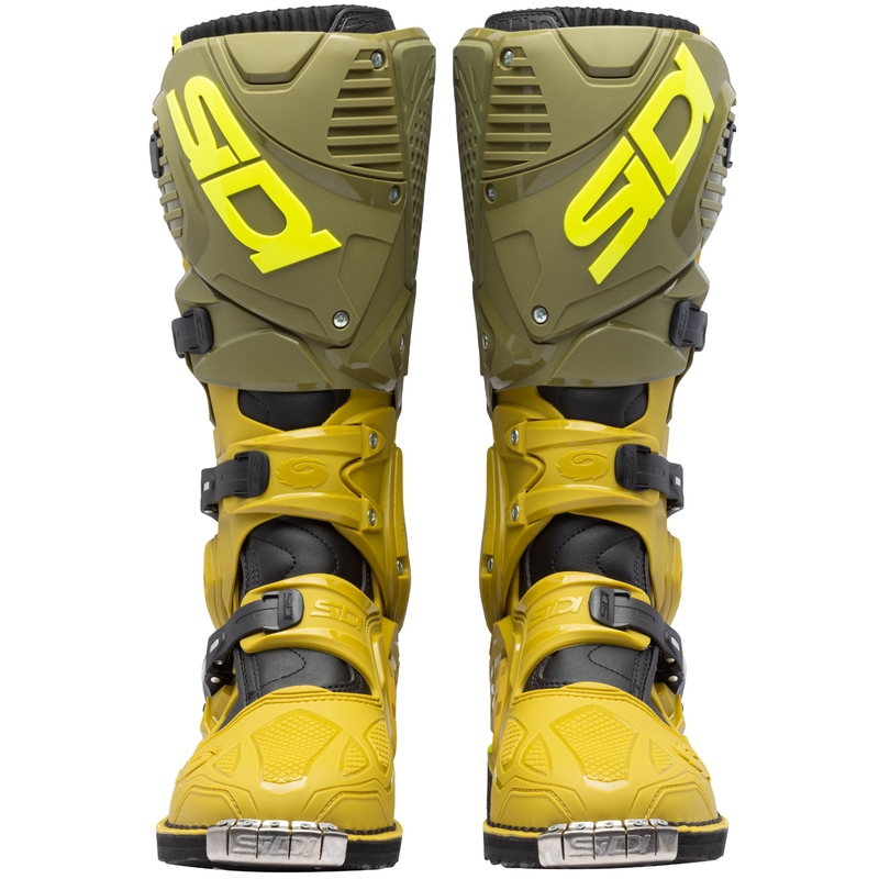 SiDi Crossfire 3 motociklininko batai alyvuogių žalia-fluo geltona