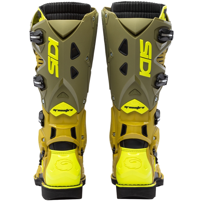 SiDi Crossfire 3 motociklininko batai alyvuogių žalia-fluo geltona