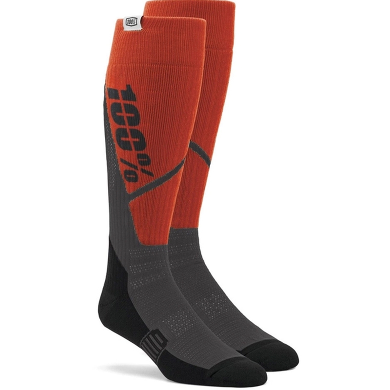 Kojinės 100% - JAV Torque MX orange-grey