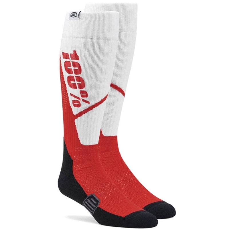 Kojinės 100% - JAV Torque MX baltos ir raudonos spalvos