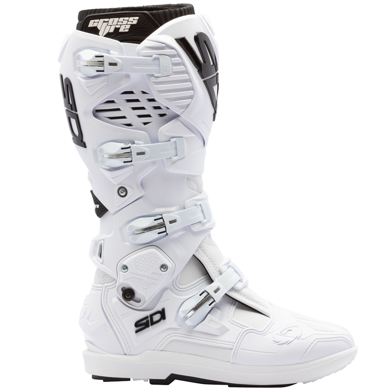 Motociklininko batai SiDi Crossfire 3 SRS baltai juodi