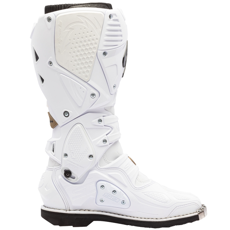 SiDi Crossfire 3 motociklininko batai baltai bronziniai
