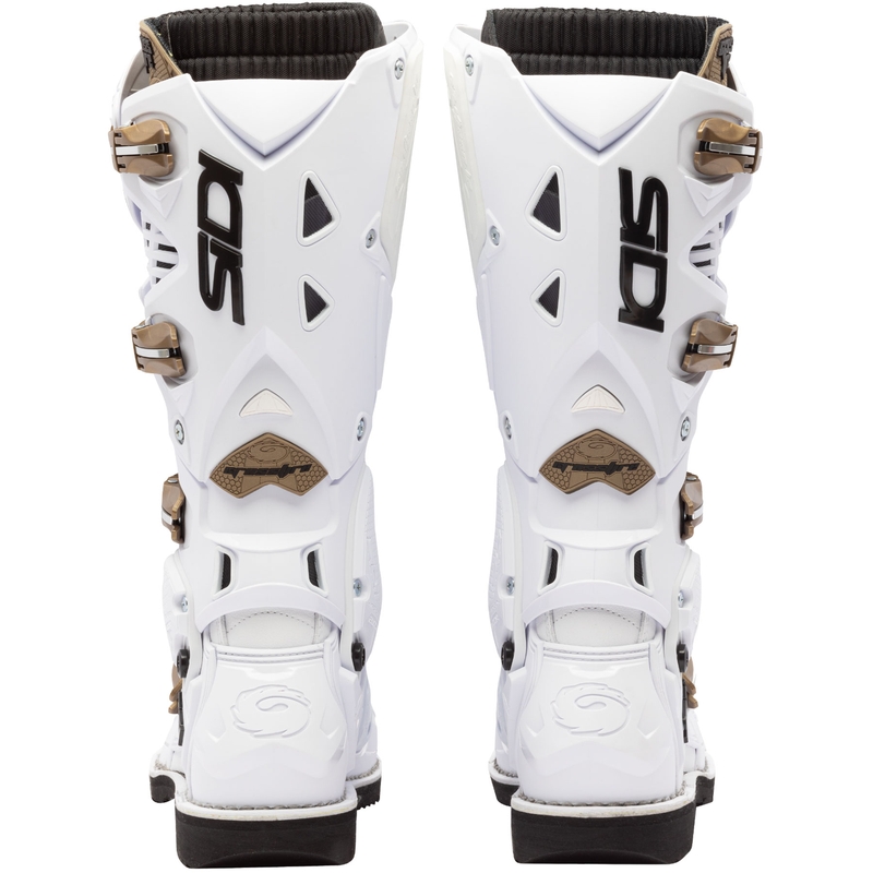 SiDi Crossfire 3 motociklininko batai baltai bronziniai
