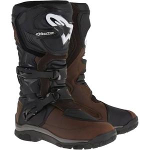 Alpinestars Corozal Adventure Oiled Drystar rudi ir juodi motociklininko batai