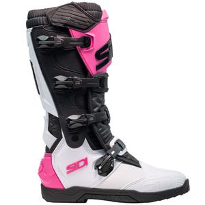 Motociklininko batai SiDi X Power SC white-black-pink