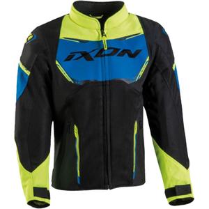 Vaikiška motociklininko striukė IXON Striker Air Black-Blue-Yellow