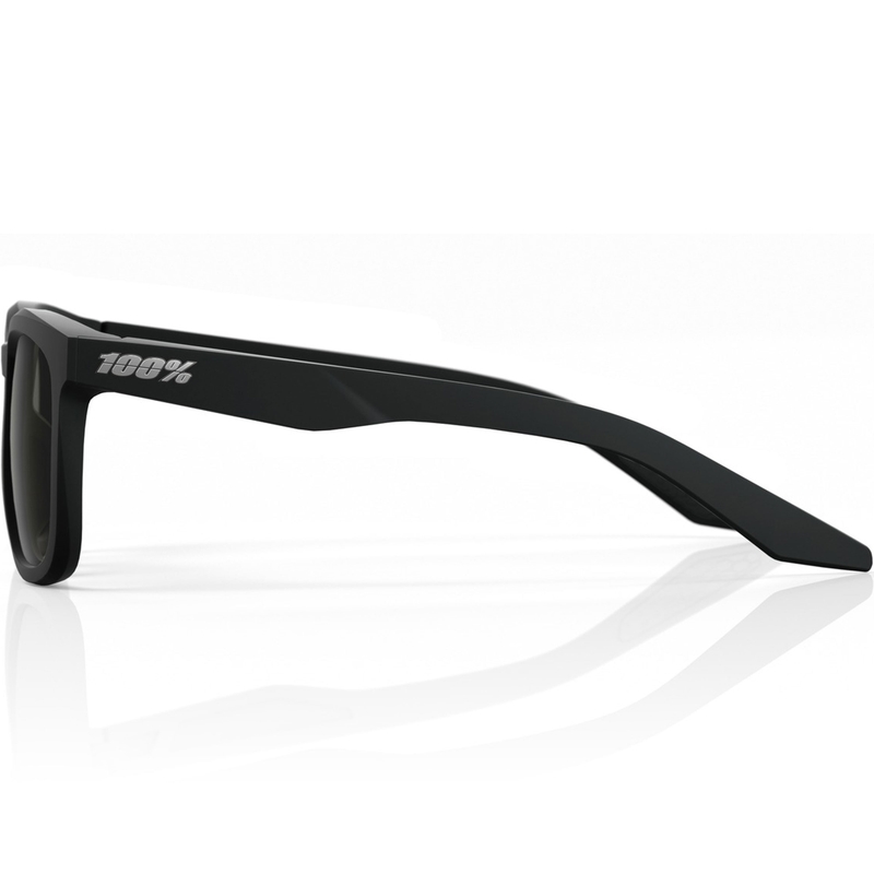 Akiniai nuo saulės 100% Hudson su HIPER su juodais stiklais