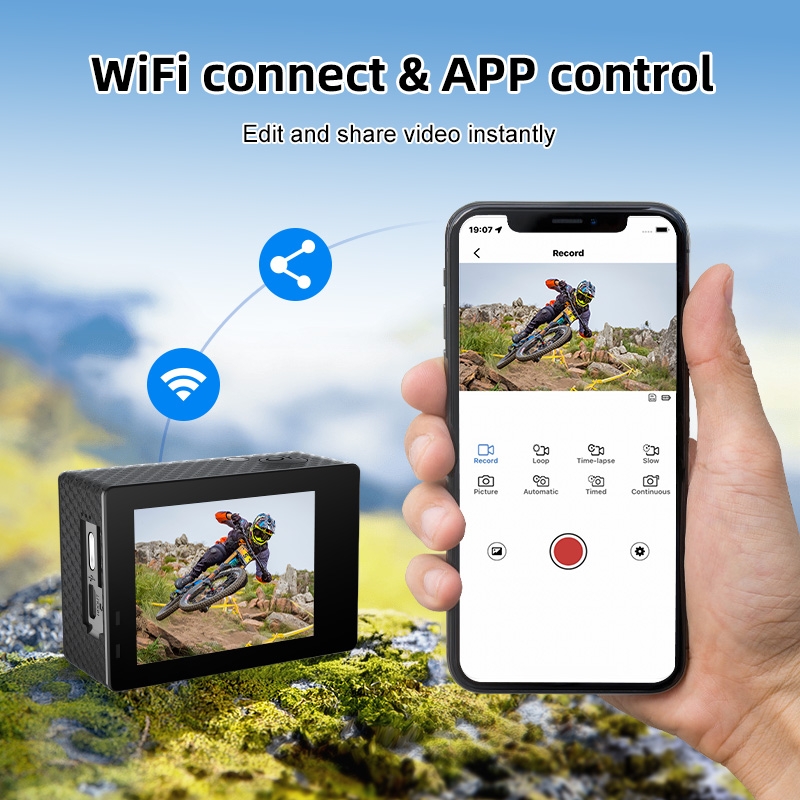 „MaxTo Action Cam 5k“ motociklo kamera