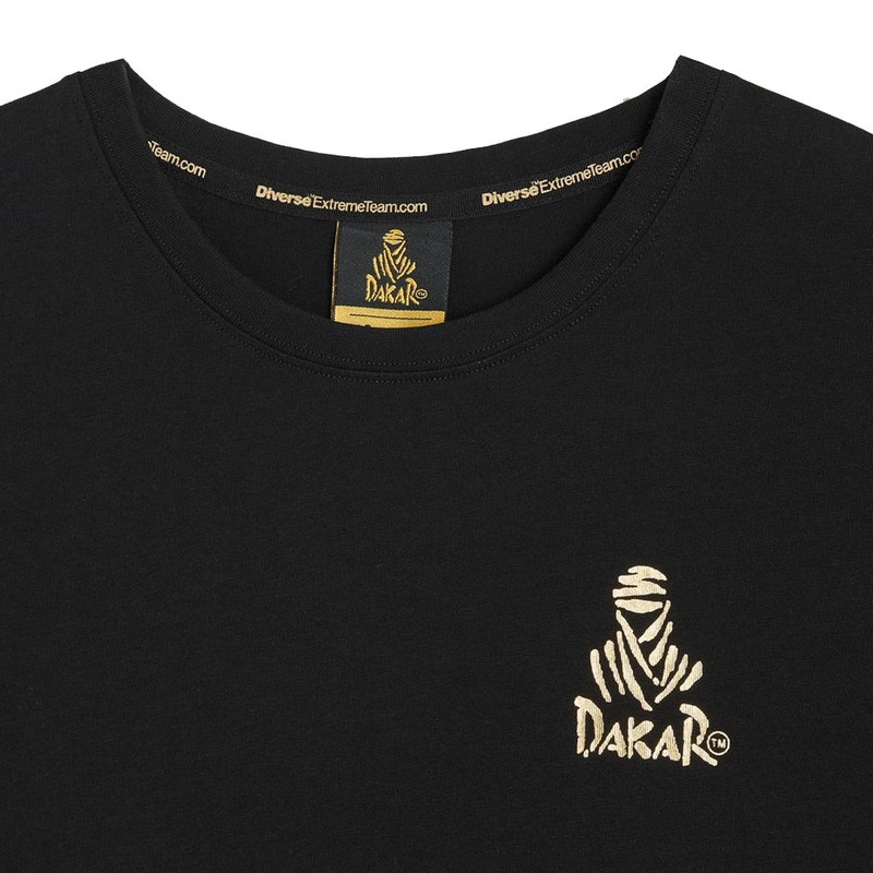 Marškinėliai Dakar LOGO SM 256 juodi