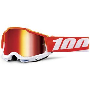 Motokrosové brýle 100% Accuri Matigofun s červeným plexi