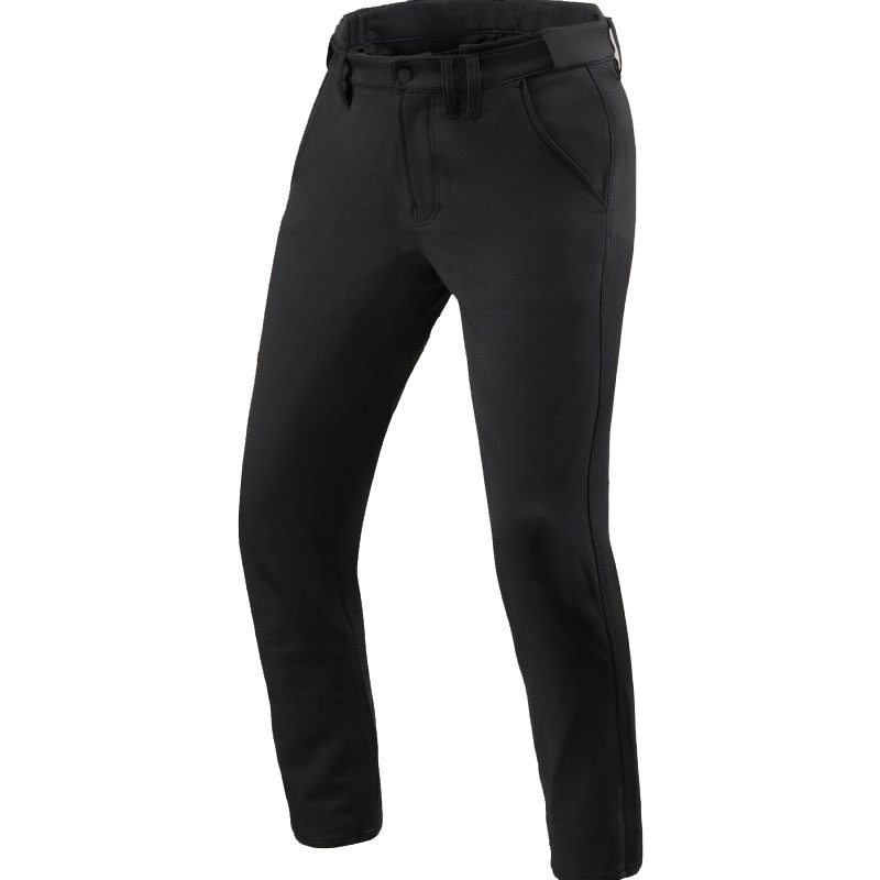 Revit Chino Mason Slim itin trumpos motociklo kelnės juodos