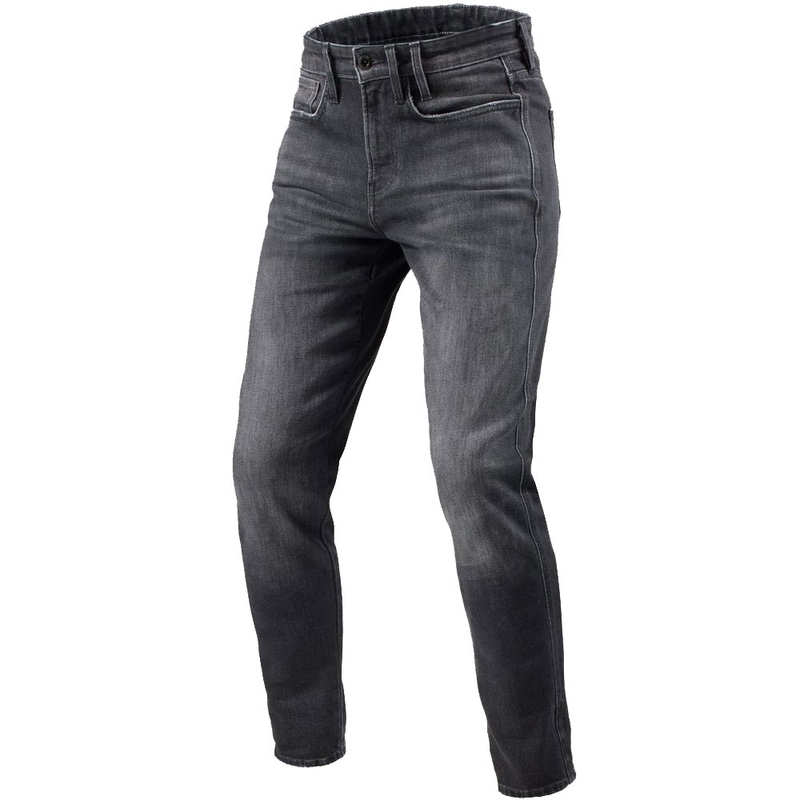 Revit Kai Skinny Extra Cropped motociklo džinsai, vidutinio akmens pilkumo