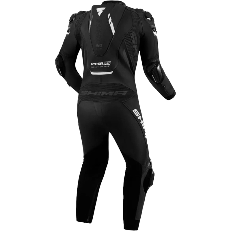 "Shima Hyper-RS" juodai baltas odinis motociklininko kombinezonas