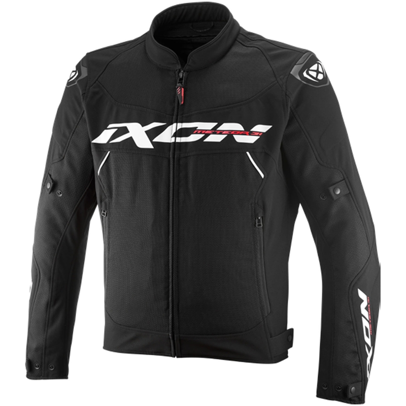 IXON Meteor 31 motociklo striukė juoda-balta