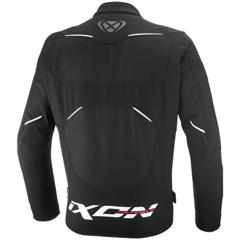 IXON Meteor 31 motociklo striukė juoda-balta