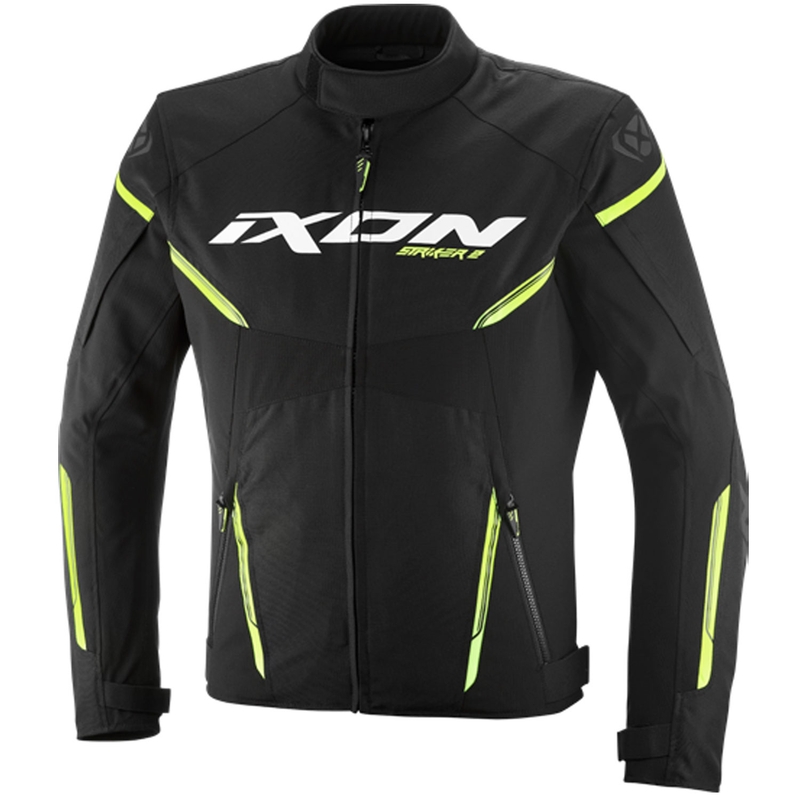 IXON Striker 2 motociklo striukė, juoda-fluorescencinė geltona