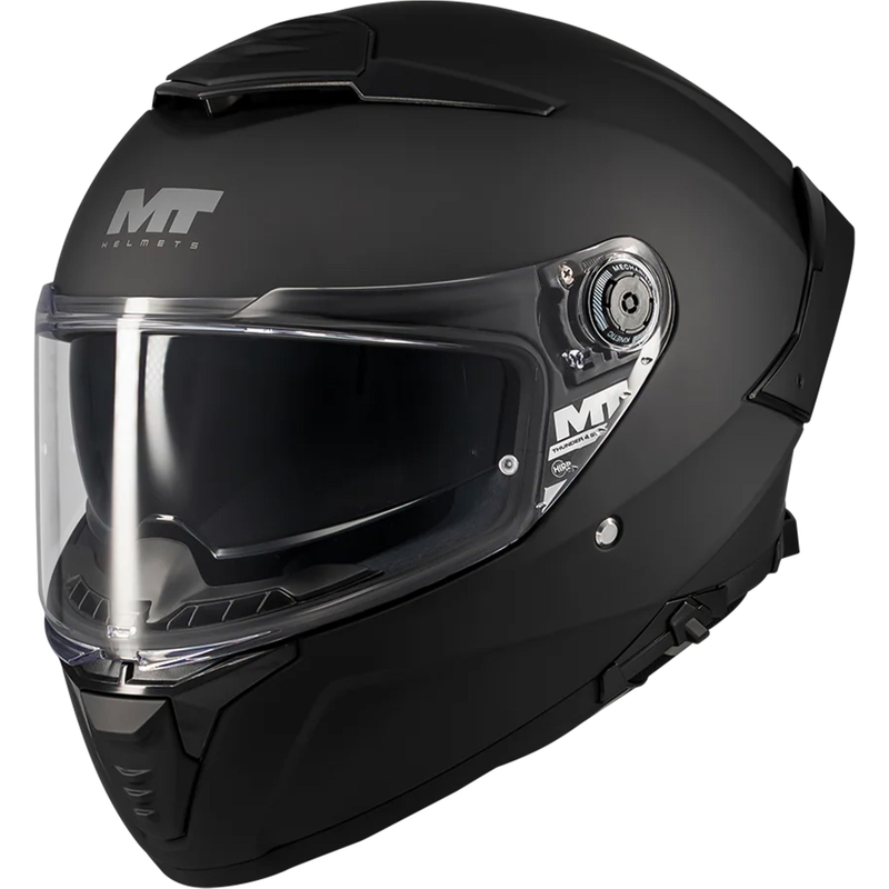 Uždaras motociklo šalmas MT Thunder 4 SV Pure A1 matinė juoda