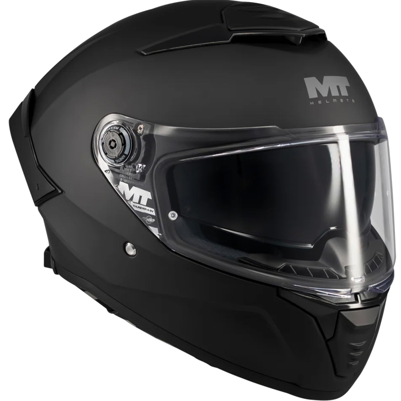 Uždaras motociklo šalmas MT Thunder 4 SV Pure A1 matinė juoda