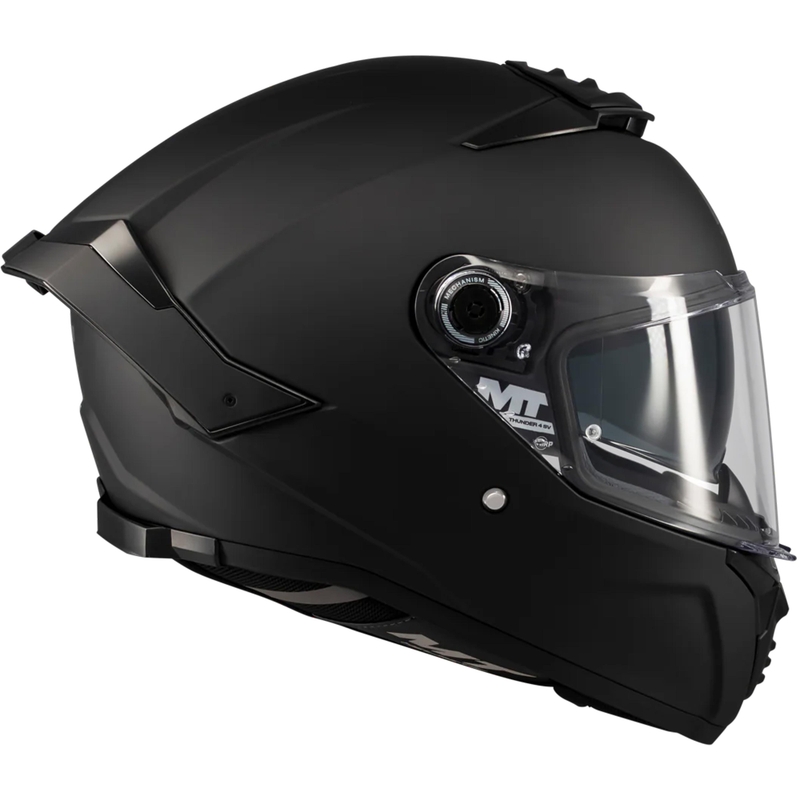 Uždaras motociklo šalmas MT Thunder 4 SV Pure A1 matinė juoda