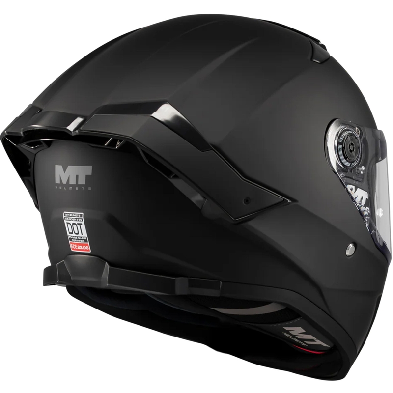 Uždaras motociklo šalmas MT Thunder 4 SV Pure A1 matinė juoda