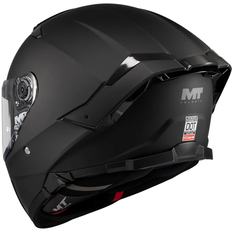 Uždaras motociklo šalmas MT Thunder 4 SV Pure A1 matinė juoda