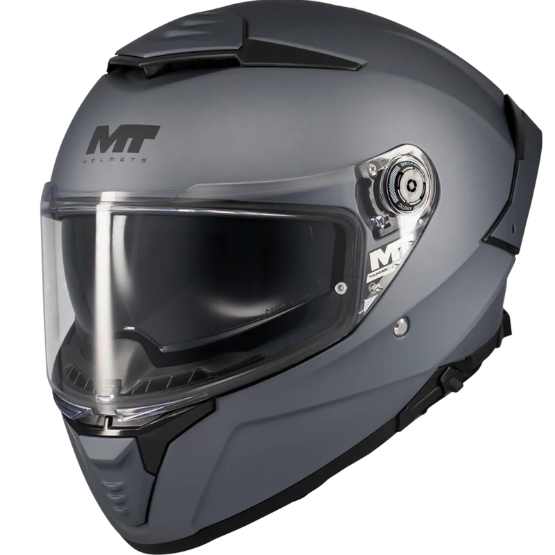Uždaras motociklo šalmas MT Thunder 4 SV Pure A2 matinės pilkos spalvos