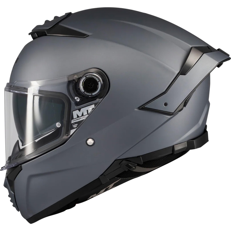 Uždaras motociklo šalmas MT Thunder 4 SV Pure A2 matinės pilkos spalvos